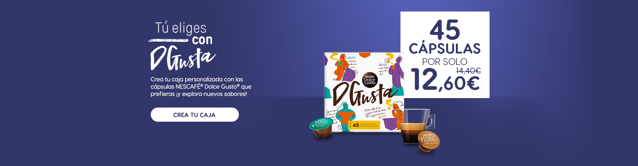 Banner t&uacute; elijes con Dgusta tus bebidas favoritas