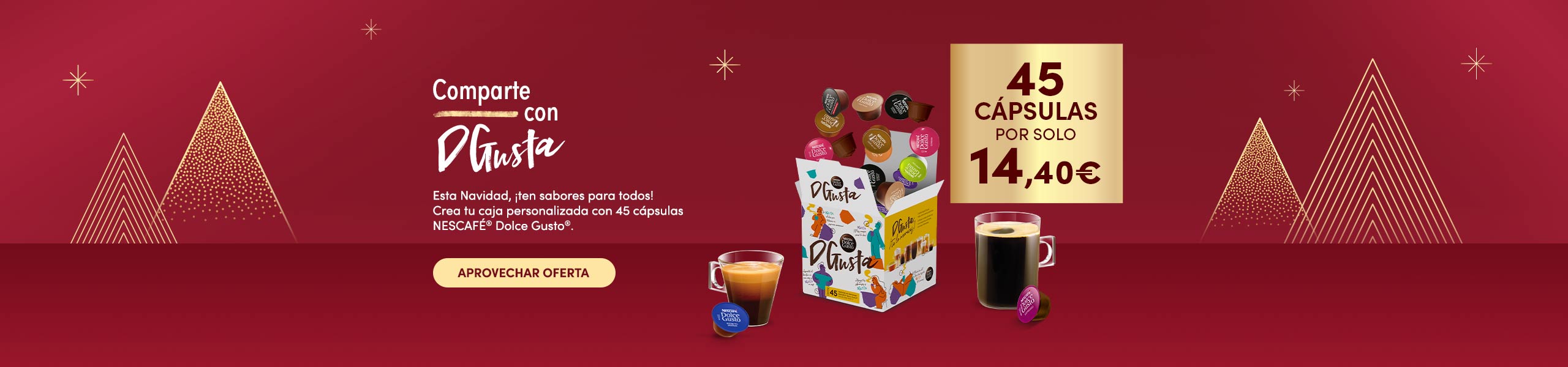 Banner tú elijes con Dgusta tus bebidas favoritas