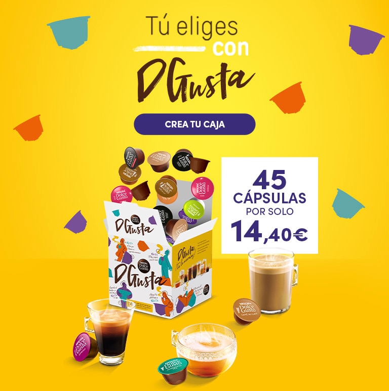 Banner tú elijes con Dgusta tus bebidas favoritas