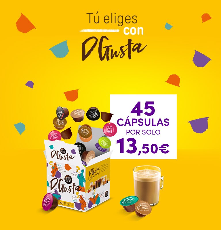 Banner tú elijes con Dgusta tus bebidas favoritas