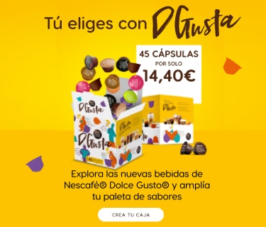 Banner tú elijes con Dgusta tus bebidas favoritas